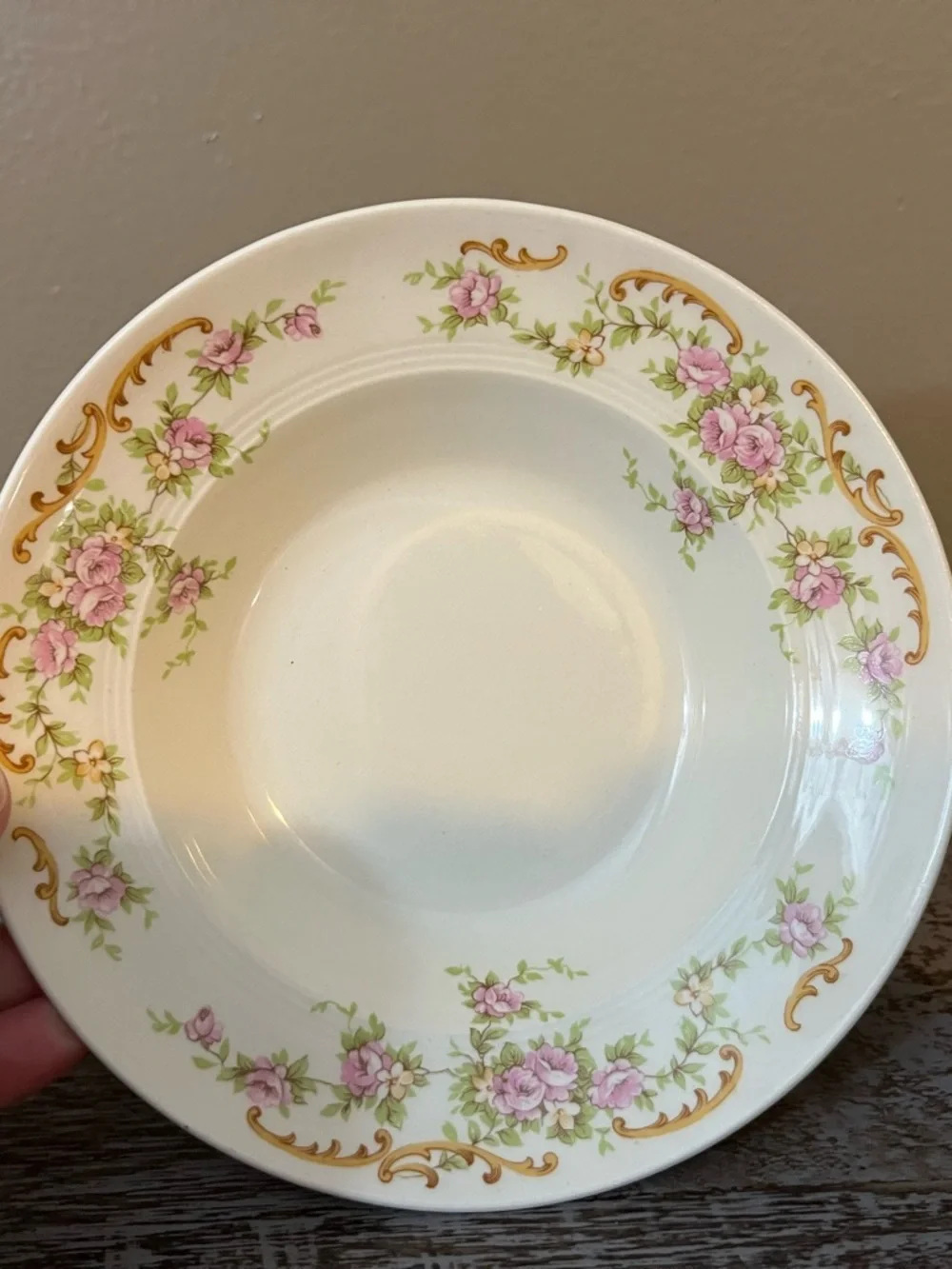 Set of 8 Vintage Salem China Co. Sandra Floral Round Bowl, 6 in